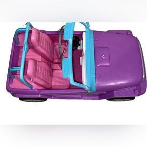 Barbie Jeep Purple With Two Pink Seats And Seatbelts
